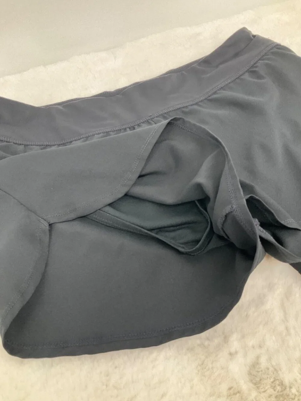 Nike size Medium Women's swim/run shorts attached panty Black - Picture 4 of 6